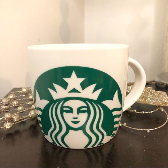Starbucks White Ceramic Coffee Mug 14 Fl. Oz. - Picture 1 of 4